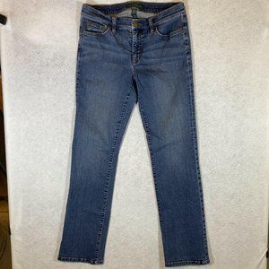 Women's Plus Lauren Ralph Lauren Dark Wash Straigh